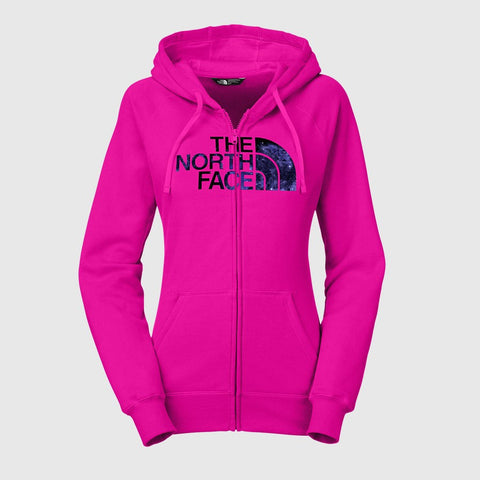 THE NORTH FACE - WOMEN'S INTANGIBLE FULL ZIP HOODIE (PINK | WHITE)